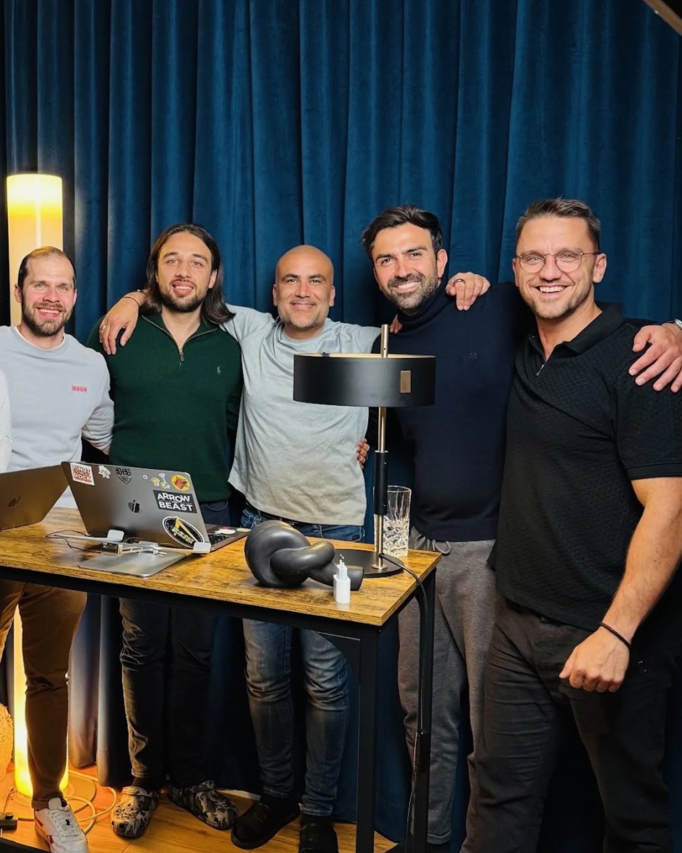 Das Team nach dem Dreh